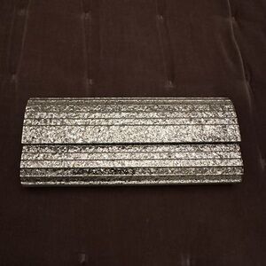 Jimmy Choo Metallic Silver Clutch